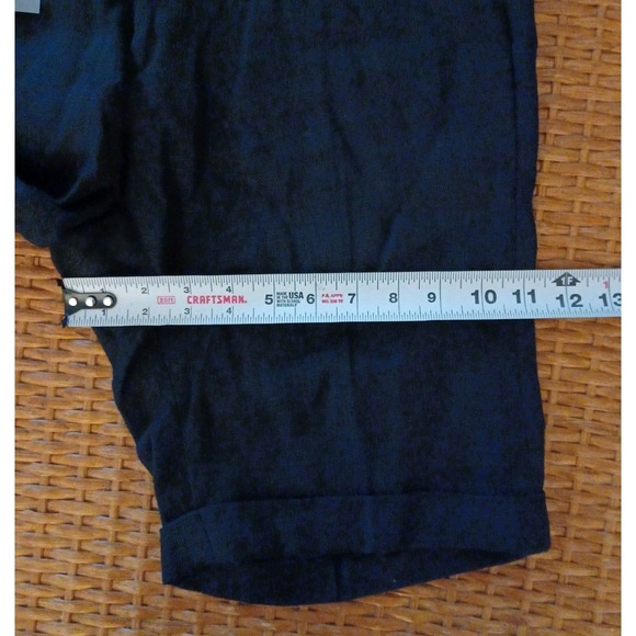 NWT Primo Emporio Men Shorts 100% Linen Sz EU46 Bermuda Black Made‎ in Italy NWT - Picture 10 of 12